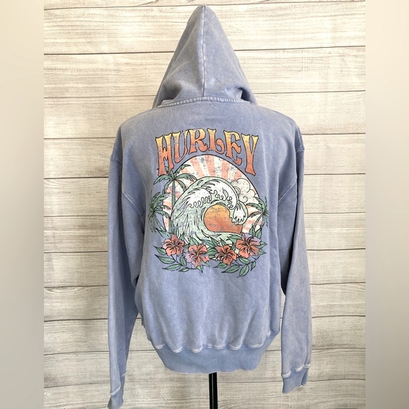 HURLEY | NWT Women’s Fleece Zip-Up Hoodie Sweater - Picture 4 of 8